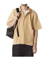 Homme Pliss Issey Miyake Long Sleeve Shirt HP48JJ102 42 VANILLA BEIGE - ISSEY MIYAKE - BALAAN 2