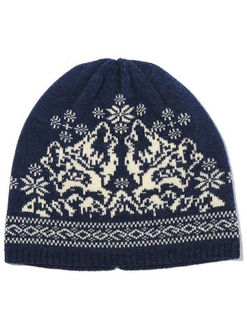 Nordic Jacquard Beanie Navy - OGARP - BALAAN 1