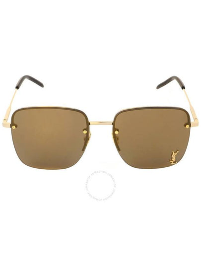 Saint Laurent Mirrored Brown Square Ladies Sunglasses SL 312 M 006 58 - SAINT LAURENT - BALAAN 2