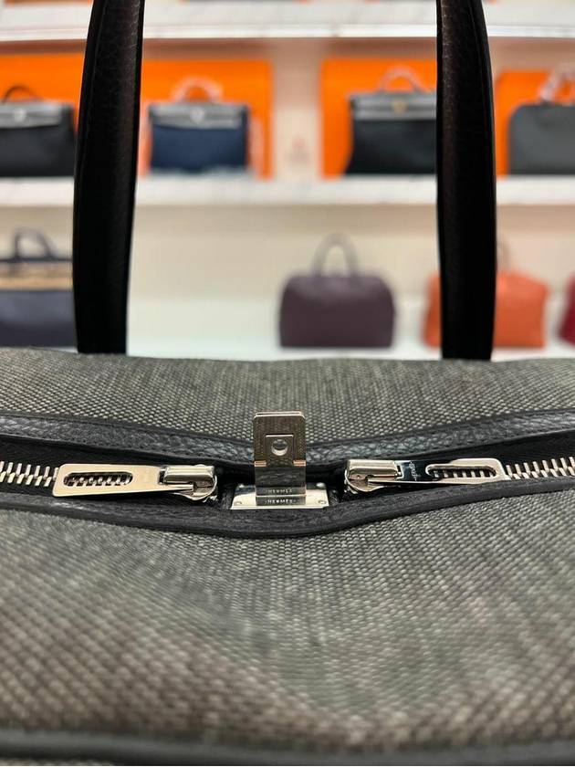 Victoria 2 43 travel bag gray black - HERMES - BALAAN 3