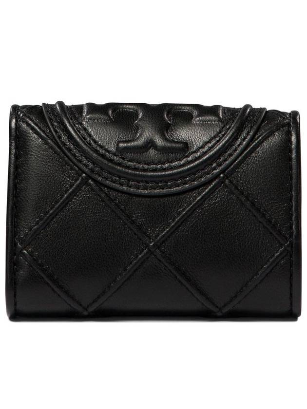 Fleming Small Half Wallet Black - TORY BURCH - BALAAN 4