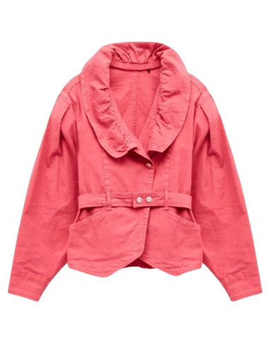 Epaline Waist Belt Jacket Raspberry - ISABEL MARANT - BALAAN 1