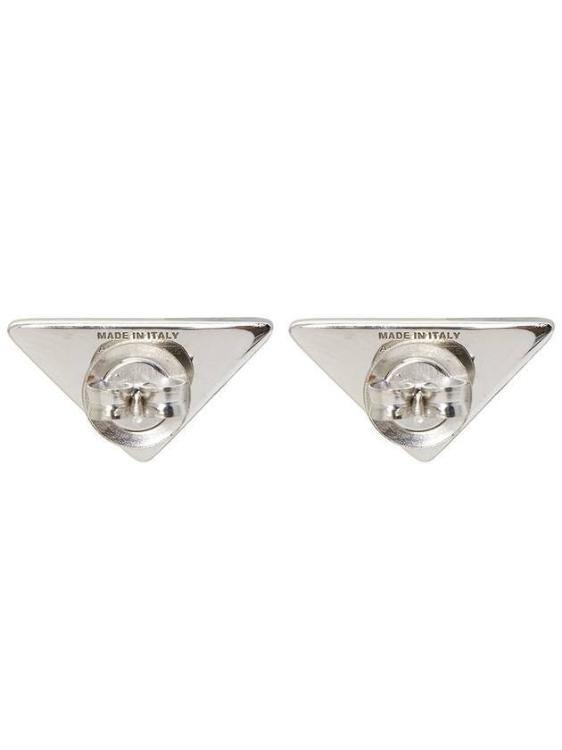 Triangle Logo Earrings Pink - PRADA - BALAAN 6