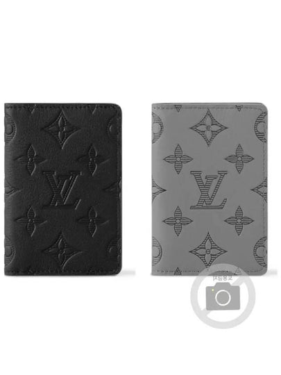 Pocket Organizer Monogram Shadow Card Wallet Grey - LOUIS VUITTON - BALAAN 2