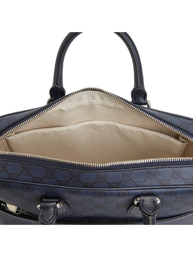 Ophidia Medium GG Briefcase Dark Blue - GUCCI - BALAAN 9