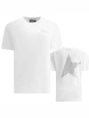 Glitter Star Logo Short Sleeve T-Shirt Silver White - GOLDEN GOOSE - BALAAN 2