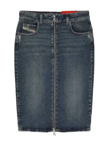 pencil denim skirt blue - DIESEL - BALAAN 1