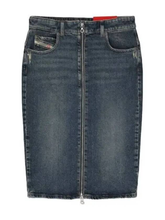 pencil denim skirt blue women - DIESEL - BALAAN 1