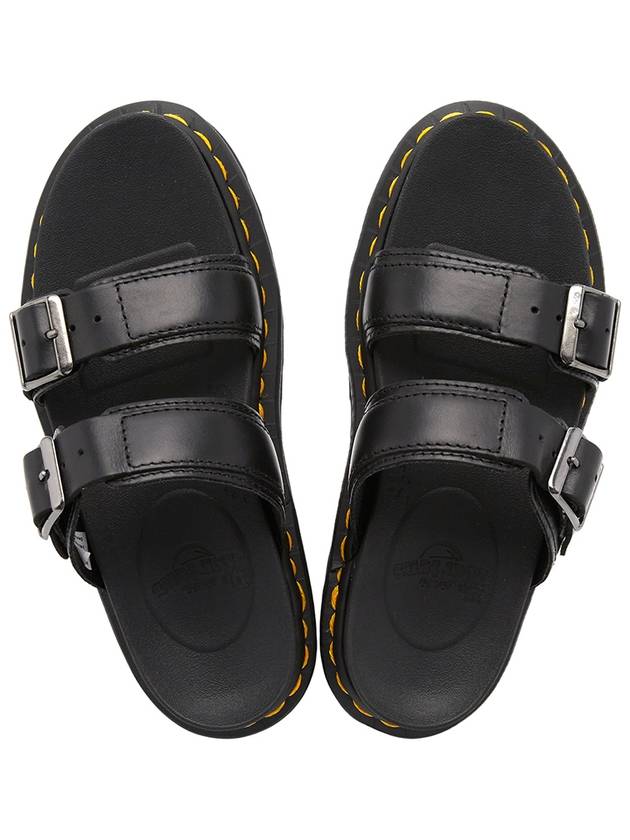 Miles Buckle Brando Leather Sandals Black - DR. MARTENS - BALAAN 3