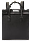 5AC Daily Vertical Leather Backpack Black - MAISON MARGIELA - BALAAN 6