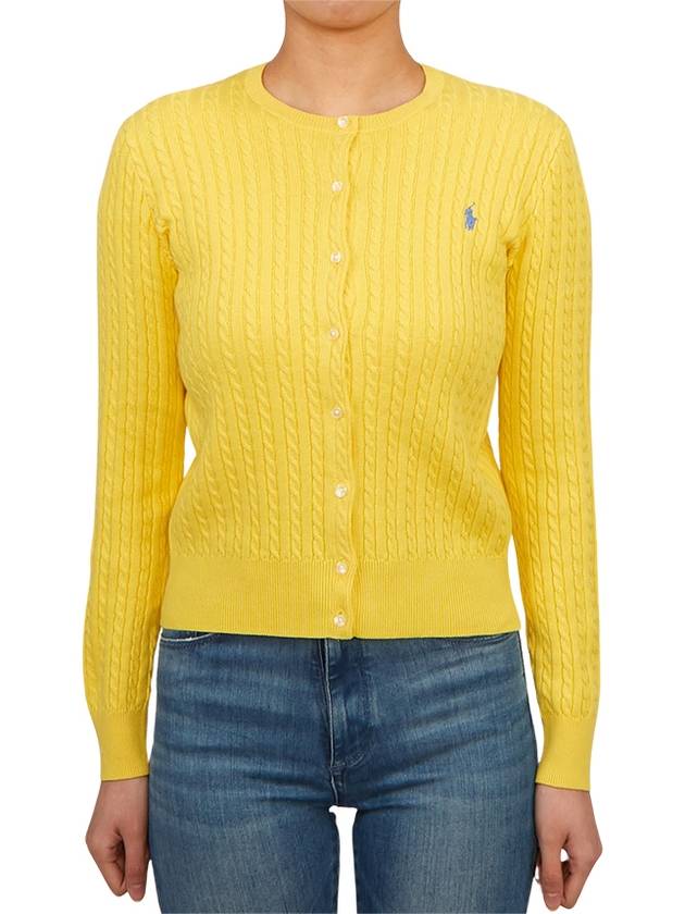 Kids Cable Cardigan 313543047066 YELLOW Adults can wear - POLO RALPH LAUREN - BALAAN 1