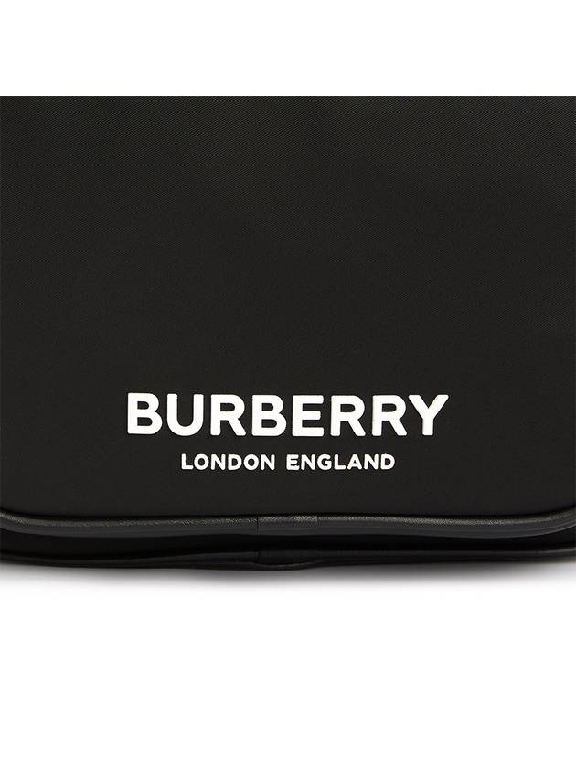 Logo Print Nylon Crossbody Bag Black - BURBERRY - BALAAN 9