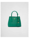 Double Saffiano Leather Mini Bag Mango - PRADA - BALAAN 2