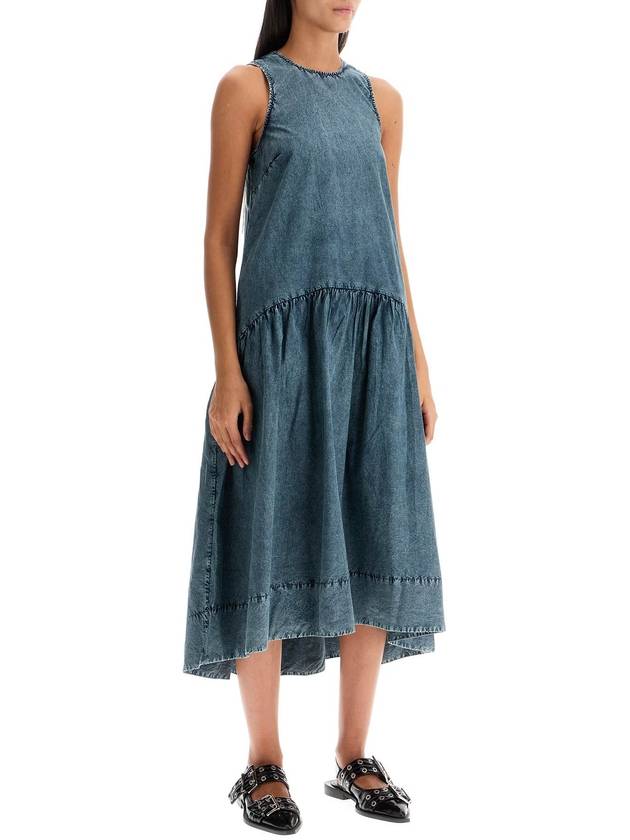 midi poplin dress in - GANNI - BALAAN 2