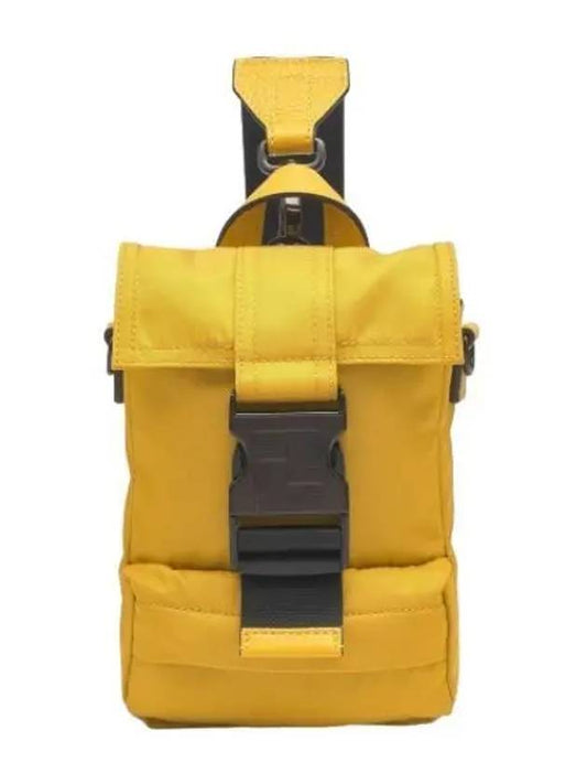 Mini Nice Backpack Yellow Bag - FENDI - BALAAN 1