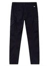 Lens Wappen Garment Dye Utility Cargo Pants Navy - CP COMPANY - BALAAN.