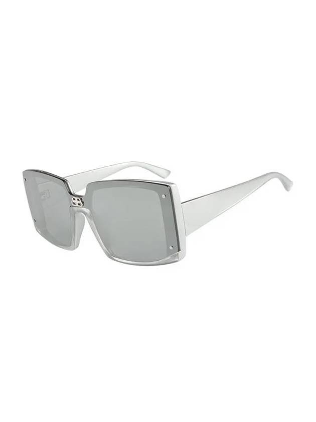 Eyewear WoMen's Square Acetate Sunglasses Silver - BALENCIAGA - BALAAN 1