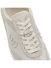 Interlocking G Suede Low-Top Sneakers White - GUCCI - BALAAN 9