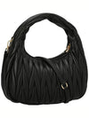 Wander Materasse Nappa Leather Mini Hobo Tote Bag Black - MIU MIU - BALAAN 5