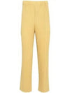 Tailored Pleated 1 Straight Pants Yellow - ISSEY MIYAKE - BALAAN 2