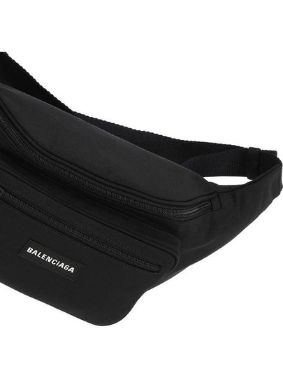 Explorer Logo Patch Nylon Belt Bag Black - BALENCIAGA - BALAAN 2