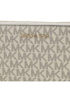 Large Logo Smartphone Wristlet Long Wallet White - MICHAEL KORS - BALAAN 7