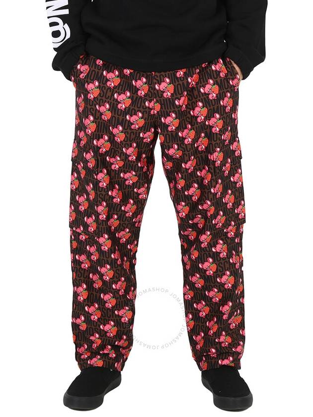 Moschino All-Over Animal Printed Straight Leg Cargo Pants, Brand Size 46 (Waist Size 30") - MOSCHINO - BALAAN 1