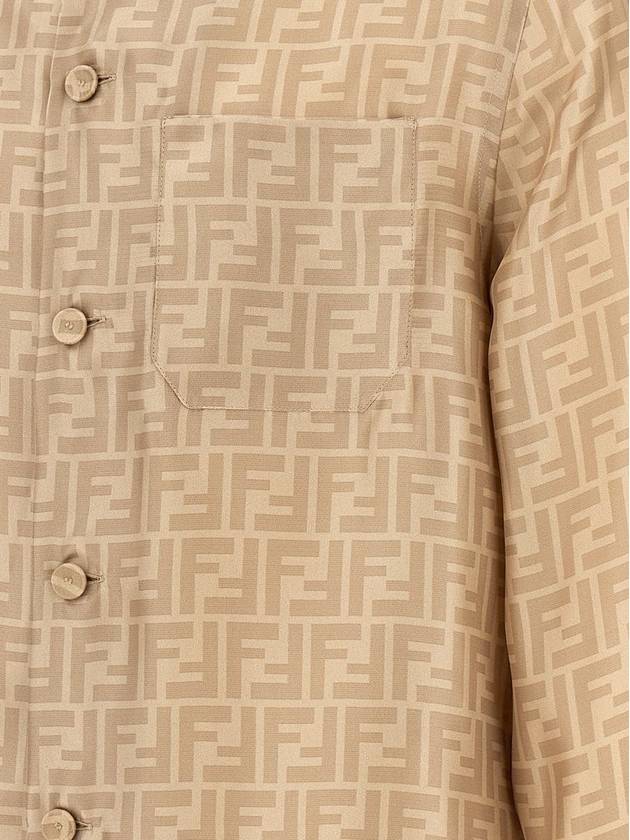 Fendi Ff Silk Shirt - FENDI - BALAAN 4