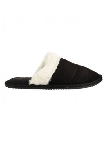 Kelcie Snuff Microsuede Mule Black - POLO RALPH LAUREN - BALAAN 1