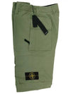 Wappen Patch Supima Cotton Cargo Straight Pants Sage Green - STONE ISLAND - BALAAN 2