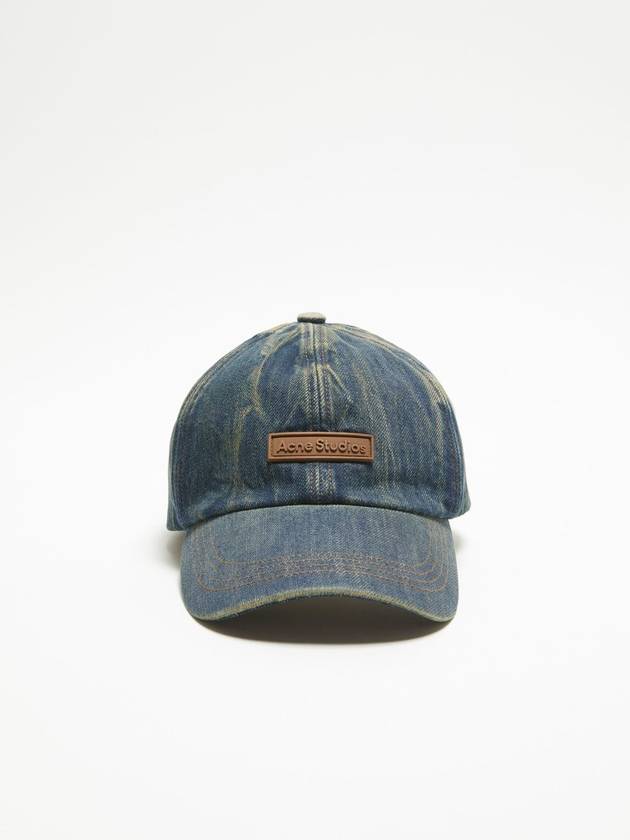 Logo Patch Denim Ball Cap Dark Blue - ACNE STUDIOS - BALAAN 2