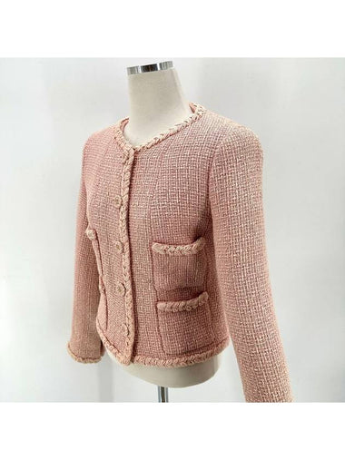 CC logo button tweed jacket - CHANEL - BALAAN 1