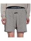 Essential Lounge Shorts Pants 160SU212021F GRAY HEATH - FEAR OF GOD - BALAAN 1