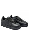 Leather Box Low-Top Sneakers Black - BURBERRY - BALAAN 2