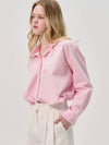 Logo Cotton Semi Ovefit Shirt_Pink - SORRY TOO MUCH LOVE - BALAAN 2