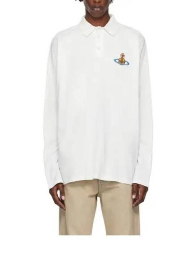 ORB Logo Polo Shirt White - VIVIENNE WESTWOOD - BALAAN 2