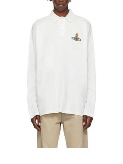 ORB Logo Polo Shirt White - VIVIENNE WESTWOOD - BALAAN 2