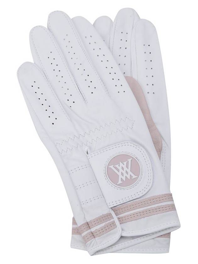 W THUMB COMBI GLOVE PAIR WH - ANEWGOLF - BALAAN 1