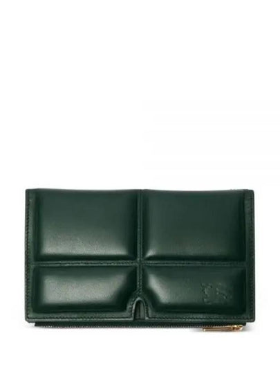 Large Snip Quilted Leather Half Wallet Green - BURBERRY - BALAAN 2