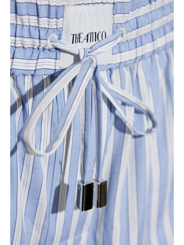 The Attico Trousers With Striped Pattern, Women's, Light Blue - THE ATTICO - BALAAN 5