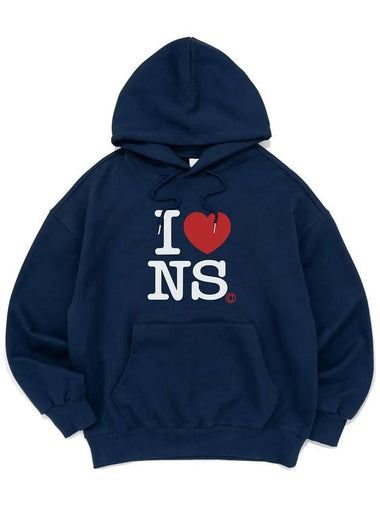 I HEART NS HOOD DARK BLUE - NET SOCIAL CLUB - BALAAN 1