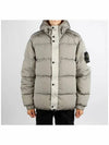 41419 Nylon Metal Econyl Hooded Down Jacket Grey - STONE ISLAND - BALAAN 3