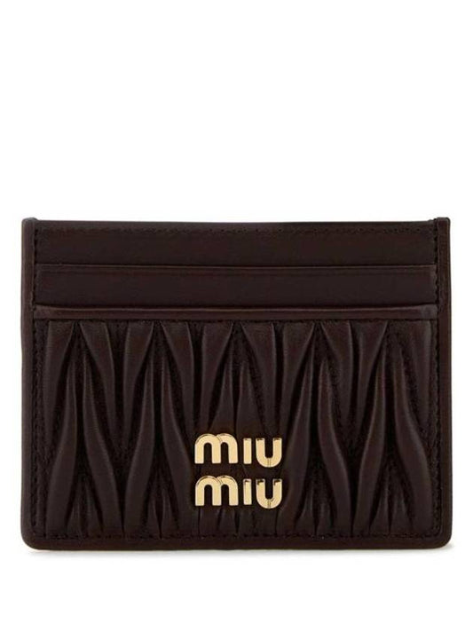 Wallet 5MC0762FPP F0NBL BROWN - MIU MIU - BALAAN 1