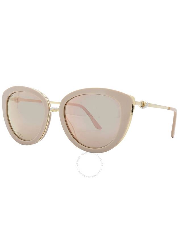 Cartier Brown Rose Gold Mirror Cat Eye Ladies Sunglasses CT0247S 004 54 - CARTIER - BALAAN 3