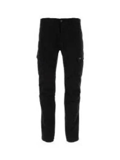 Stretch Satin Cargo Straight Pants Black - CP COMPANY - BALAAN 2