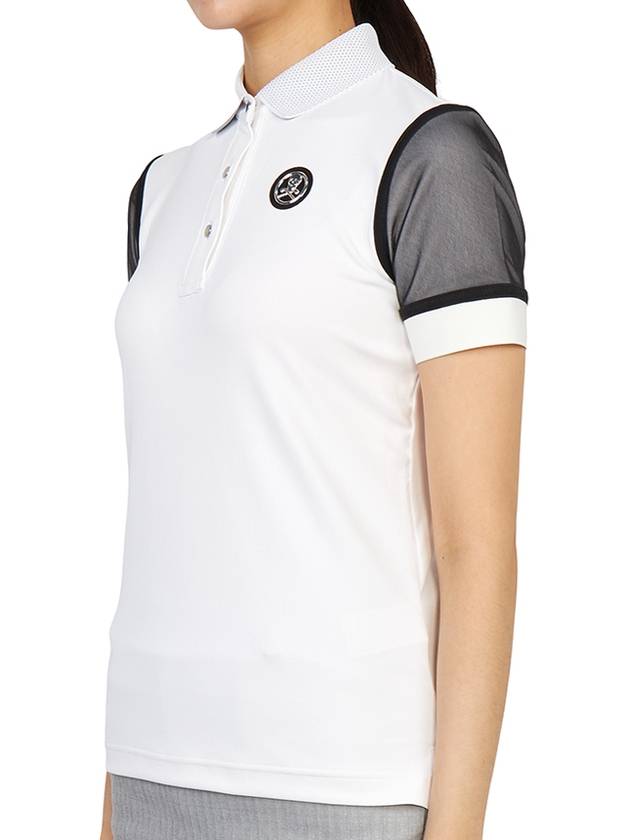 Golf Espoir MLW 3A AP03 WHITE Women s Collar Short Sleeve T Shirt Comfortable Fit - MARK & LONA - BALAAN 3