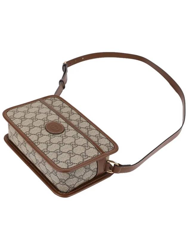 GG Interlocking Mini Cross Bag Brown - GUCCI - BALAAN 5