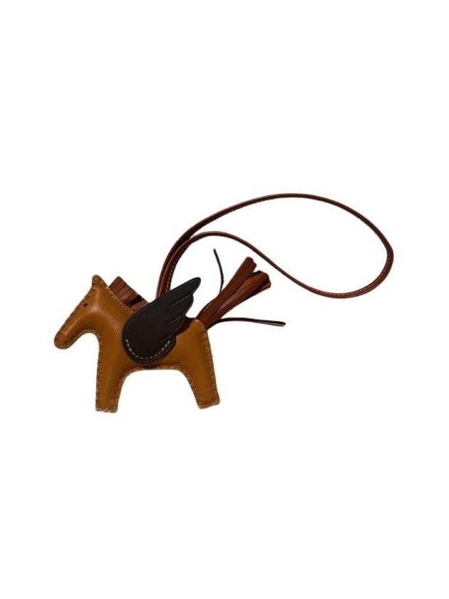 Rodeo Pegasus PM Charm Milo Swift Key Holder Brown - HERMES - BALAAN 1