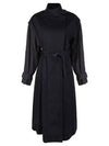 Women's Kendall Trench Coat Navy - ISABEL MARANT - BALAAN 2