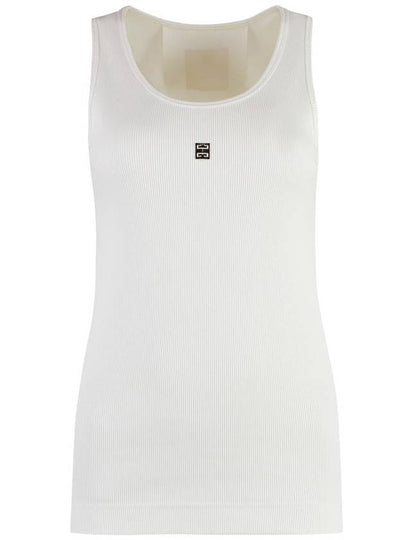 4D Logo Crewneck Sleeveless White - GIVENCHY - BALAAN 2